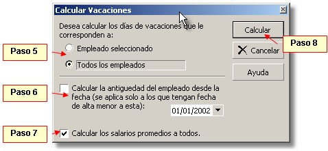 calcular vacaciones